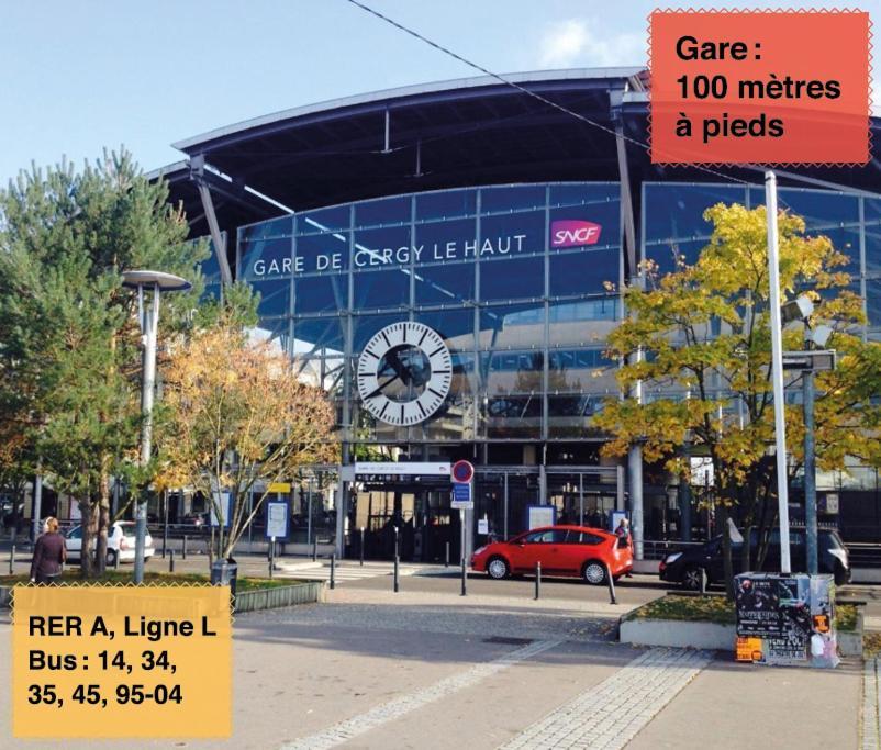 Studio 30M2 - Au Pied De La Gare - Parking Cergy Kültér fotó
